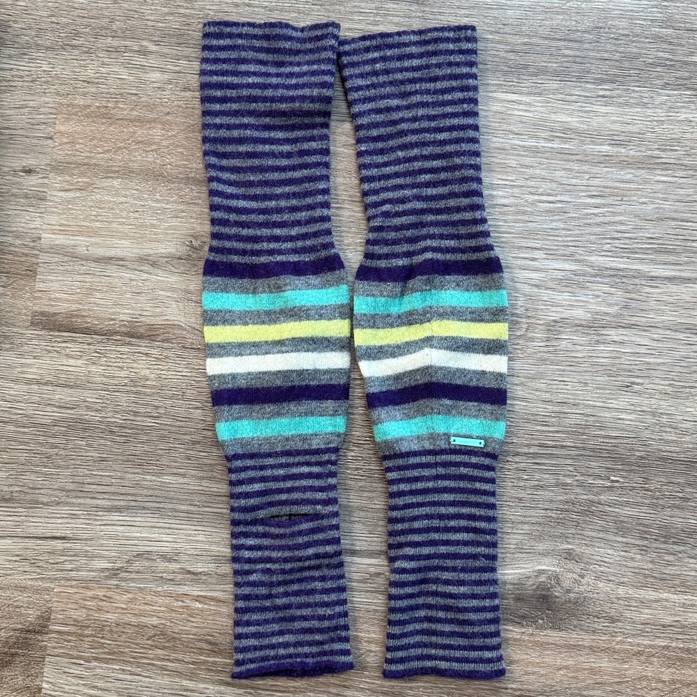 Striped Knit Leg Warmers